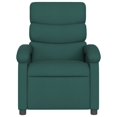 thumbnail image 2 of vidaXL Massage Recliner Chair Dark Green Fabric, 2 of 5