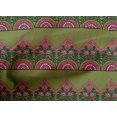 thumbnail image 4 of oneOone Cotton Poplin Fabric Leaves & Floral Block Printed Craft Fabric BTY 56 Inch Wide, 4 of 4