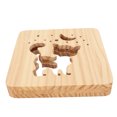 thumbnail image 3 of Wooden 3D Lamp, Night Light Lamp Multi Purpose Soft LED Light Energy Saving  for Living Rooms, 3 of 8