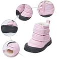 thumbnail image 4 of MIASHUI Kids Boots Winter Girls Boys Outdoor Shoes Hook Loop Snow Boots,Pink,3.5-4 Years, 4 of 7