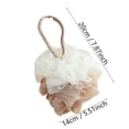 thumbnail image 3 of Aursykel Large Bath Pouf with Long Lasting Two-Color Rope and Foaming Net for Exfoliating and Gentle Lathering Suit for Men and Women Easy to Maintain for a Spa Quality Shower, 3 of 3