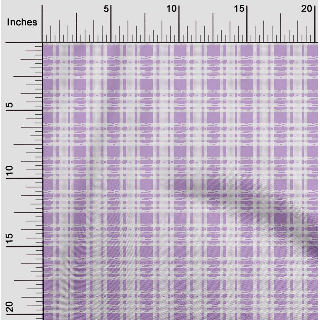 oneOone Viscose Jersey Fabric Check Kasuri Print Fabric BTY 60 Inch Wide