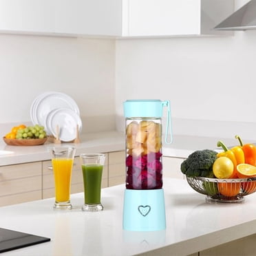Portable Blender Cup, Portable Blender Bottle, Portable Blenders , for Shakes and Fruit Juicer Usb Rechargeable with 6 Blades, Handheld Blenders for Sports Travel and Outdoors, Mini Portable Blender