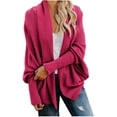 thumbnail image 2 of DPTALR Women's Kimono Cable Knitted Slouchy Oversized Wrap Cardigan Sweater, 2 of 9
