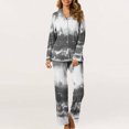 thumbnail image 4 of MeetoTime Pyjama d'Automne pour Femme, Ensemble 2 Pcs, Haut à Manches Longues Boutonné et Pantalon, Tenue de Nuit, 4 of 7