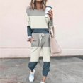 thumbnail image 2 of Birdeem Womens Fashionable Loose Printed Long Sleeved Round Neck Drawstring Casual Set, 2 of 5