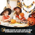 thumbnail image 4 of Youkk 25 Pcs/ensemble Pochoirs d'Halloween pour Dessiner des Visages de Citrouille Divers Modèles Réutilisables Taille Appropriée 1Ensemble, 4 of 6