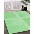 thumbnail image 3 of Ahgly Tapis Rectangulaire Lavable en Machine Vert Transitionnel, 8 Pieds x 10 Pieds, 3 of 7