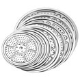 thumbnail image 3 of Plateau Vapeur Rond en Acier Inoxydable 304 15-39 cm, Grille de Cuisson, Plaque de Cuisson à la Vapeur, 3 of 4