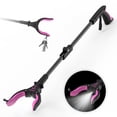 thumbnail image 1 of KEKOY 32'' Folding Grabber Reacher Tool with Light, Trash Grabber Reaching Pick up Aluminum Purple, 1 of 8