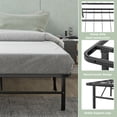 thumbnail image 4 of Gymax 14'' Queen Size Metal Platform Bed Foldable Mattress Foundation Tool-Free Assembly, 4 of 10