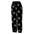 thumbnail image 4 of Accessoires Goth Femmes Dame Décontracté Imprimé de Fleurs Taille Élastique Gaine Pantalon à Jambe Grand Pantalons, 4 of 6