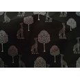 thumbnail image 4 of oneOone Cotton Silk Fabric Tree & Giraffe Block Print Fabric BTY 42 Inch Wide, 4 of 4