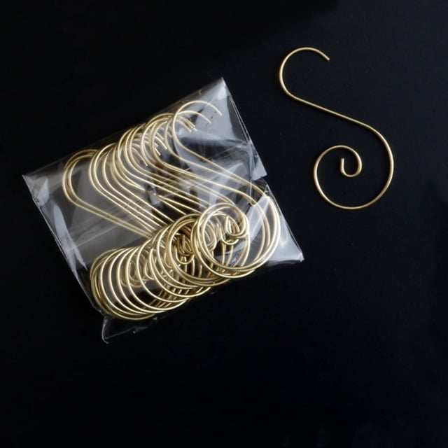 20 Pcs Ornament Hooks - Light Band Hook Decorating Metal Wire Hangers for Deco