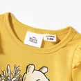 thumbnail image 2 of Disney Winni the Pooh Baby Romper, Graphic Ruffled Sleeves Infant Bodysuits Family Matching Sizes 0/3-18M, 2 of 7