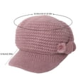 thumbnail image 3 of Tuque Chaude d'Hiver Tricotée Unie Teinte Colorée Charme Lettre Tuque Tricotée Personnalisée pour Femmes Bérets Tuque pour Femmes Gris, 3 of 7