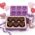 thumbnail image 1 of Silicone Cake Mold Multi-Heart Mousse Cake Silicone Mold Valentine's Day Baking Decorations(Purple,1Pcs) Rkxzt, 1 of 9