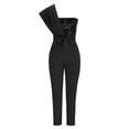 thumbnail image 4 of LSLJS Combinaison Sans Manches pour Femmes, Combinaison Décontractée Unie avec Ceinture, 4 of 8