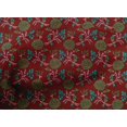 thumbnail image 4 of oneOone Cotton Poplin Fabric Leaves & Floral Block Print Sewing Fabric BTY 42 Inch Wide, 4 of 4
