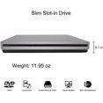 thumbnail image 4 of Youmation External CD DVD Drive, USB-C Ultra Slim Portable Slot-In DVD Burner for MacBook Pro, MacBook Air, Mac, Laptop and Windows 10, Silver, 4 of 7