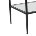 thumbnail image 2 of Table basse de la collection Newport en verre avec cadre en métal noir, 2 of 6