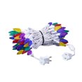 thumbnail image 2 of Novelty Lights 70 Light C6 LED Christmas Mini Light Set, Commercial Grade Outdoor String Lights, Rainbow Colors (R/B/G/Y/PU), White Wire, 24 Feet, 2 of 7