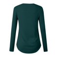 thumbnail image 4 of Women‘s Solid Color Long Sleeve Printed Top Pink M, 4 of 4