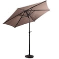 thumbnail image 2 of Costway Parasol Solaire de Patio 9 Pi, Parasol de Marché à DEL, Acier Inclinable avec Manivelle, Extérieur, Beige, 2 of 8