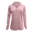 thumbnail image 4 of CEHVOM Women's Temperament Commute Solid Slim Long Sleeve Hedging Thread Top, 4 of 8