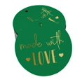 thumbnail image 1 of Inkdotpot 100 Pack Real Gold Foil Paper Tags Made With Love Text Favor Hang Tags, 1 of 6
