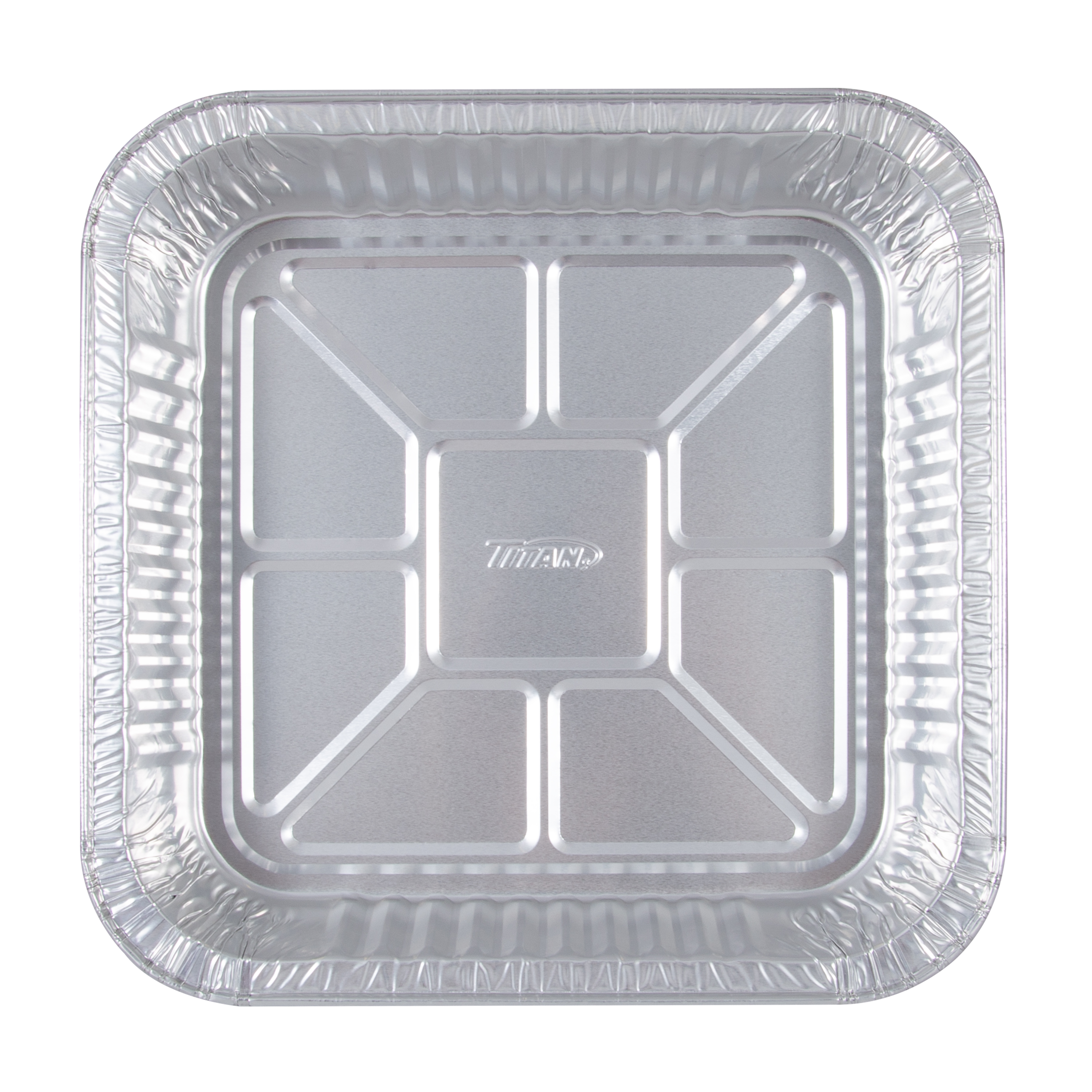 TITAN Ultra Moule carré à gâteau en aluminium 9 po, paquet de 6