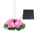thumbnail image 1 of Solar Powered Lotus Fountain Floating Water Feature for Pool Pond Decor, Leaf Shaped Garden Spray with Energy Efficient Pump, 1 of 1