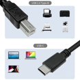 thumbnail image 3 of USB C to USB B 2.0 Printer Data Cable with Anti Interferences Technology for Connectivitys and Systems Compatibilitys, 3 of 7