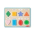 thumbnail image 1 of Melissa & Doug Shapes Wooden Chunky Puzzle (8 pcs) - FSC Certified, 1 of 4