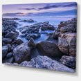 thumbnail image 2 of Rocky Blue Seashore in Morning - Modern Seascape Canvas Artwork, 2 of 3