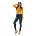 thumbnail image 1 of COVER GIRL Plus Size 22W Skinny Jeans, Black, 31' Inseam, 1 of 10