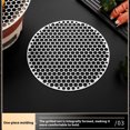 thumbnail image 2 of ziyahi Stainless Steel Round Grill Net BBQ Mat For BBQ Lovers Barbecue Rack Round BBQ Grill Mesh Grill Rack 20cm, 2 of 6