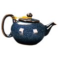 thumbnail image 4 of GROWTH TANK Ceramic Teapot Chinese s Ceramic Kettle for Household Kitchen Tea House blue side handle, 4 of 9