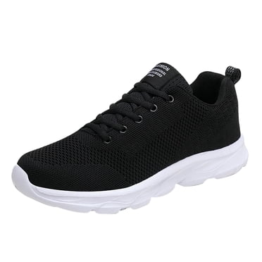 Chaussures pour Hommes Espadrilles Liquidation à Moins de 10 $ Mode Chaussures Légères Confortables Respirantes de Sport à Lacets Chaussures de Course Espadrilles Chaussures pour Homme (Blanc, 11)