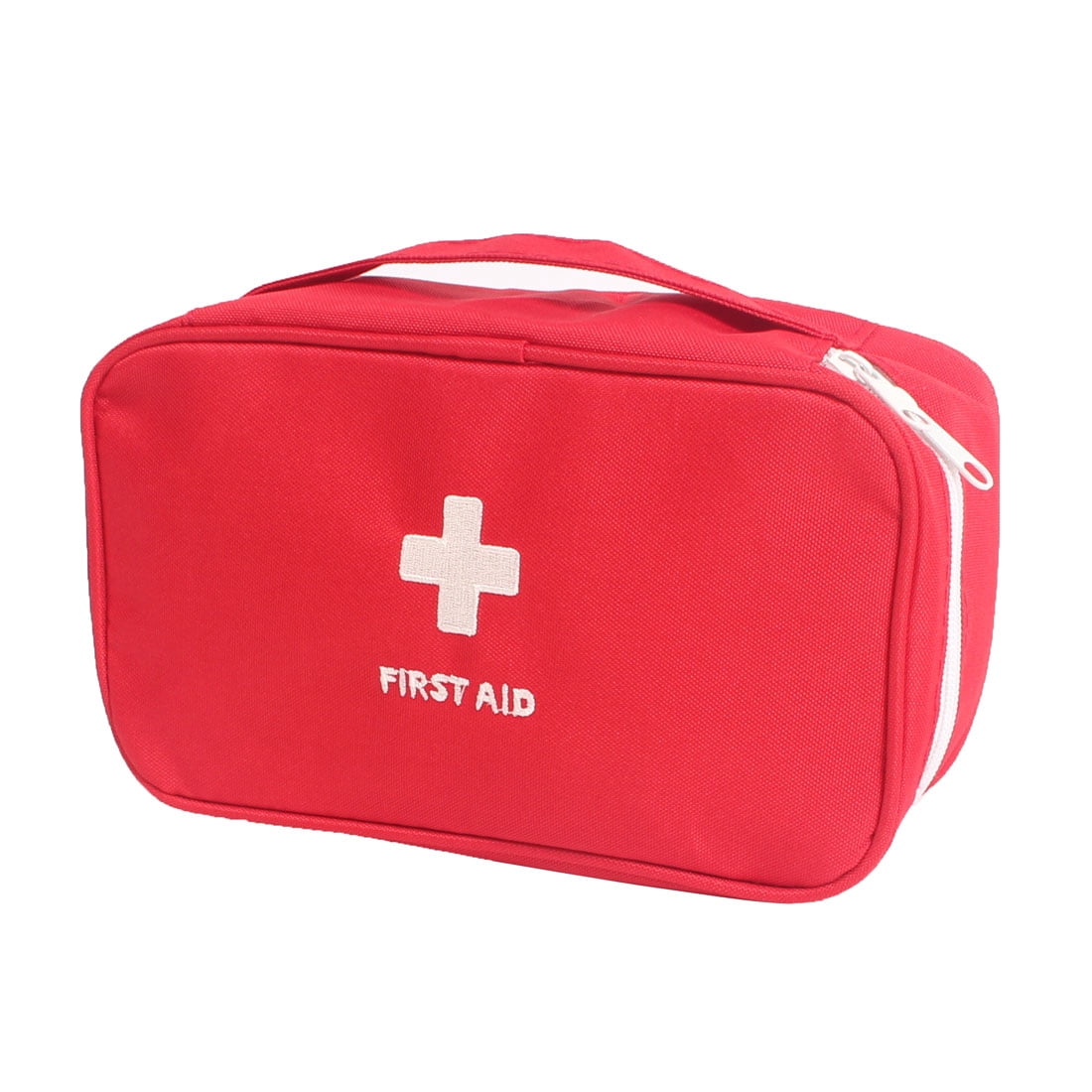 Unique Bargains Outdoor Sport Camping Hiking Medic Emergency First Aid Empty Kit Storage Bag Red