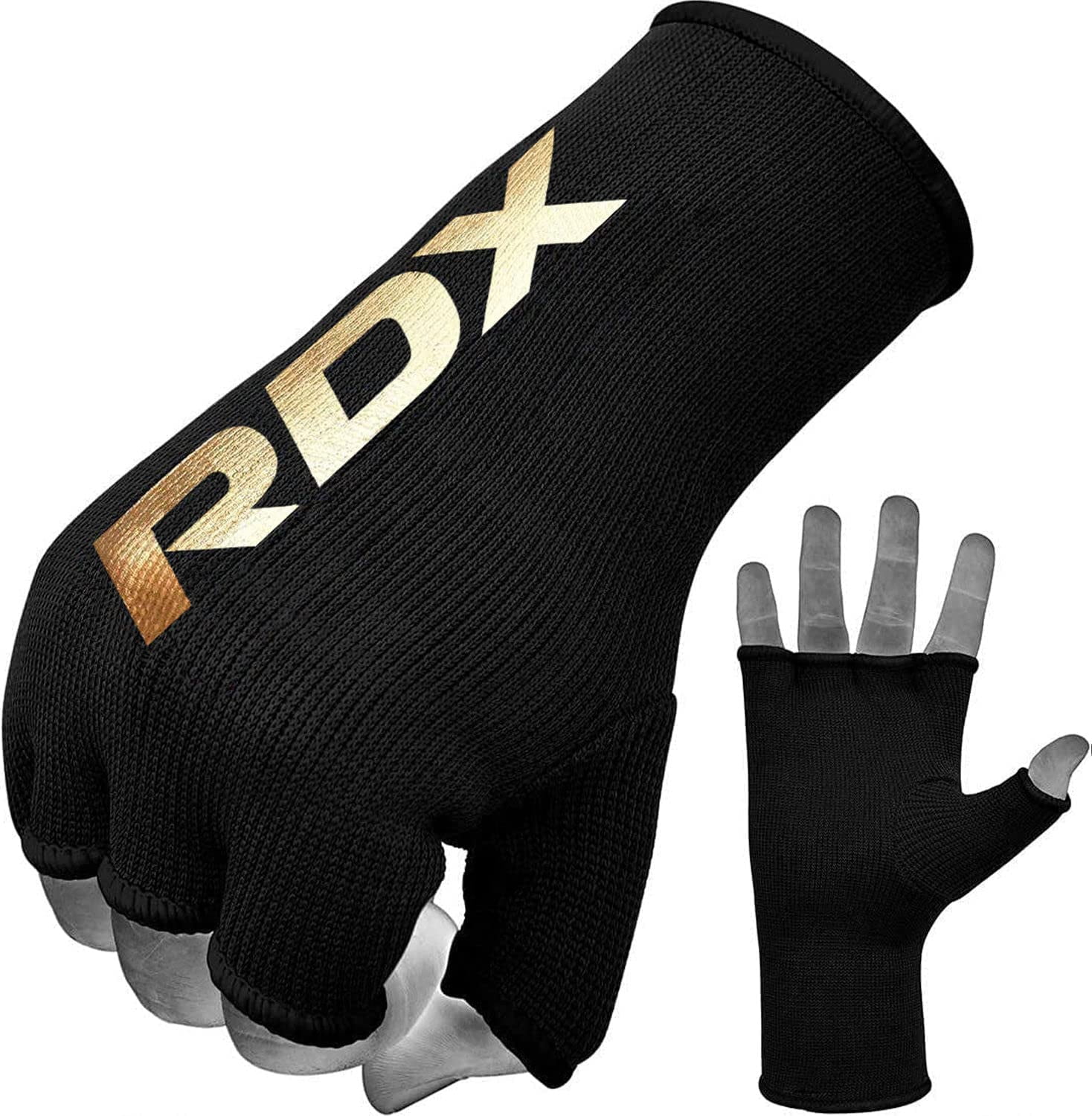 RDX Bandeaux de Boxe pour les Mains MMA Gants Intérieurs Sac de Frappe Bandages Demi-Doigts, TG