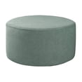 thumbnail image 1 of Lipstore Housse Extensible pour Pouf Pouf à Enfiler Rond Tabouret Repose-Pieds de Pièce Extensible Vert (Housse Seulement), 1 of 13