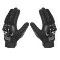 thumbnail image 3 of 2Pcs Motorcycle Gloves Touch Screen Durable Racing Gloves Outdoor Gloves for Men Black L, 3 of 8