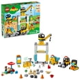 thumbnail image 1 of LEGO DUPLO Construction Tower Crane & Construction 10933 Building Toy (123 Pieces), 1 of 7