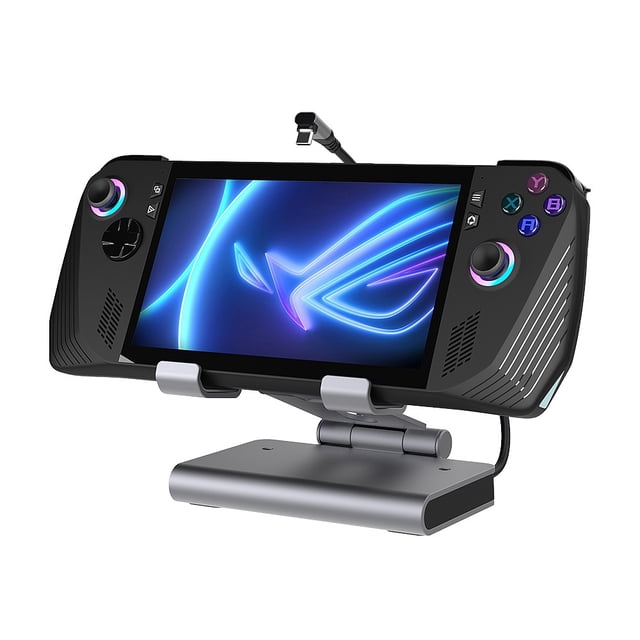 Station d'Accueil de Refroidissement pour Steam Deck/ROG Ally X/Legion Go/MSI Claw, Support Réglable 6-en-1 Base Steam Deck OLED avec HDMI 4K@60Hz, Ethernet 1000 Mbps, 3* USB-A 3.0 et Recharge Rapide