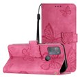 thumbnail image 1 of Compatible avec Motorola Moto G50 4G Étui Papillon en Relief avec Portefeuille et Support, 1 of 5