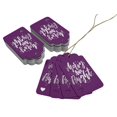 thumbnail image 3 of Inkdotpot Pack Of 100 Merry And Bright Christmas Favor Paper Tags Craft Real Silver Foil Hang Tags, 3 of 6