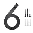 thumbnail image 1 of EGNMCR 5 Inch Modern Metal House Numbers Black Door Number House Address Letters And Numbers For Outside Signs Door number sign, 1 of 5
