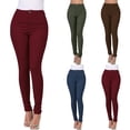 thumbnail image 3 of WTXUE Jeans Colorés Taille Haute Extensibles pour Femmes Bleu, 3 of 6