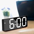 thumbnail image 1 of WIFKLSIIPG Alarm Clock Digital Battery Powered Travel Alarm Clocks Powered Non Ticking with Snooze Temperature Date Time Brightness Adjustable for Kids Adults, 1 of 3